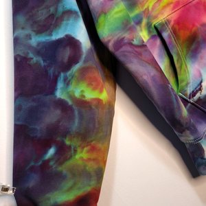 L Oversized Zip-Up Hoodie, Nuclear Sunset