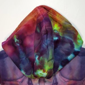 L Oversized Zip-Up Hoodie, Nuclear Sunset