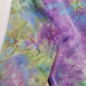 L Mock Neck French Terry, Periwinkle Reflection