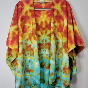 Ruana, Dragon's Egg Shibori