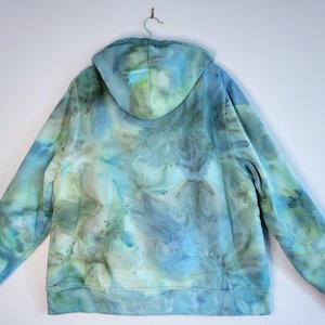 XXL Unisex Sherpa Lined Hoodie, Seafoam
