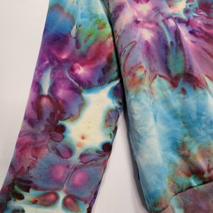 Large Zip-Up Viscose Hoodie, Strawberry Skies 