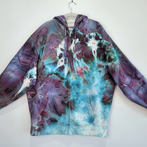XL Tall Zip-Up Hoodie, Cosmic Storm