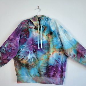 XL Viscose Hoodie, Strawberry Skies