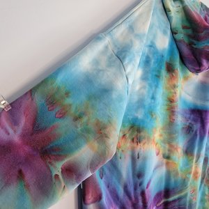 XL Viscose Hoodie, Strawberry Skies
