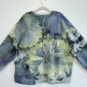 XXL V-Neck Viscose Sweatshirt, Forest Pool