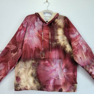 XXL Velour Lined Hoodie, Aged Wine