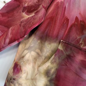 XXL Velour Lined Hoodie, Aged Wine