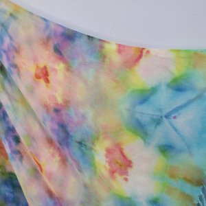Shawl, Viscose, Spring Garden Shibori
