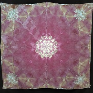 Shawl/Tapestry/Tablecloth, Rayon, Shibori Mandala