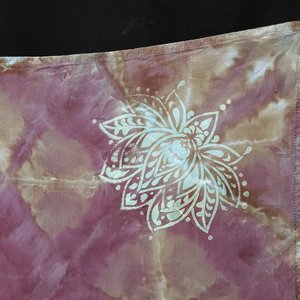 Shawl/Tapestry/Tablecloth, Rayon, Shibori Mandala
