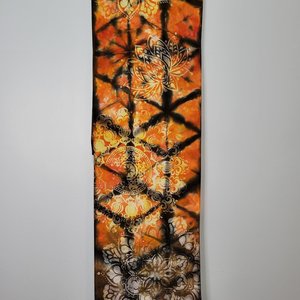Scarf, Rayon, Fall Shibori