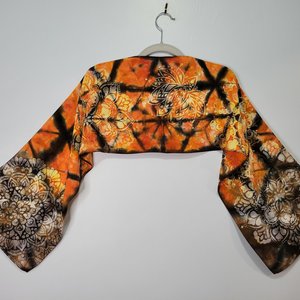 Scarf, Rayon, Fall Shibori