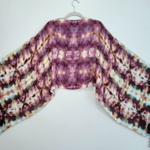 Scarf, Handwoven, Magic Plum Shibori