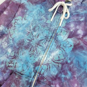 S Zip-Up Viscose Hoodie, Cosmic Mandala