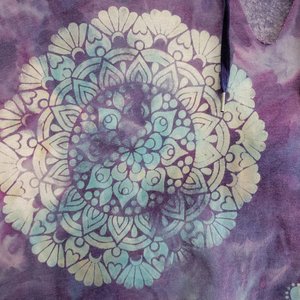 2XL V-Neck Hoodie, Cosmic Mandala