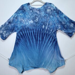 L Rayon Tunic, Blue Gravity