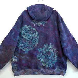 3XL LL Bean Hoodie, Midnight Mandala Geode