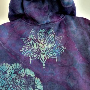 3XL LL Bean Hoodie, Midnight Mandala Geode