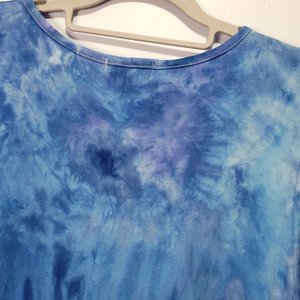 1X 3/4 Sleeve Tunic, Blue Gravity