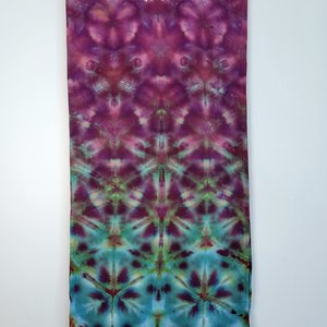 Scarf, Rayon, Strawberry Skies Shibori