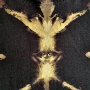 M Hooded T-shirt, Reversed Shibori