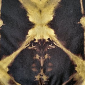 M Hooded T-shirt, Reversed Shibori
