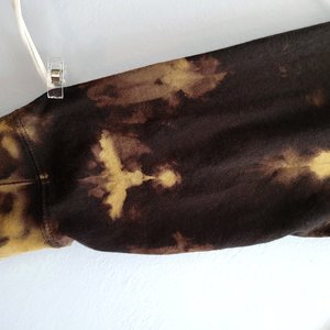 M Hooded T-shirt, Reversed Shibori