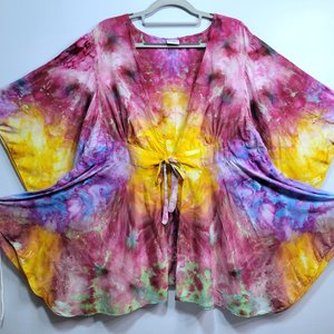 L/XL Kimono Sleeve Top, Sunset