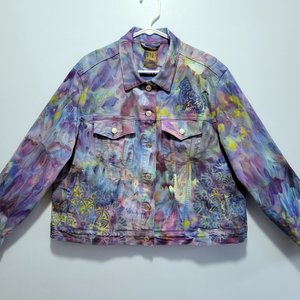 XXL Gap Denim Jacket, Strawberry Cats