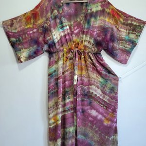 L Kimono Sleeve Robe, Purple Magic
