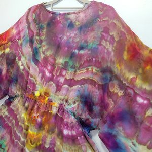 L Kimono Sleeve Robe, Purple Magic