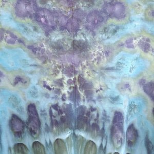 M Rayon 3/4 Sleeve Tunic, Mystic Blue Gravity