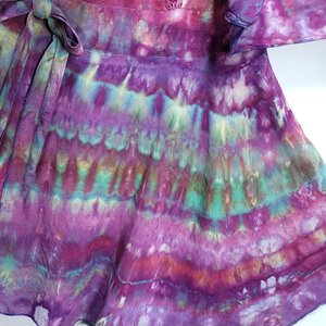 2X Kimono Sleeve Top, Strawberry Skies Arashi