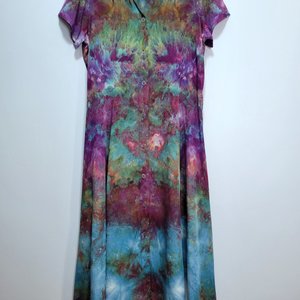 L Button-Up Dress, Defiance Flora