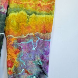 XL Romper, Capri Length, Rainbow Geode