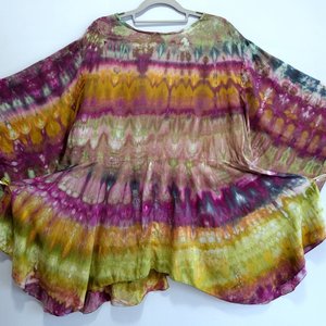 2X Kimono Sleeve Top, Earth Mother