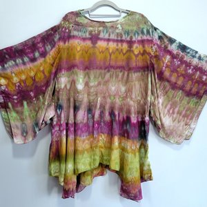 2X Kimono Sleeve Top, Earth Mother