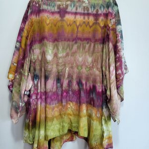 2X Kimono Sleeve Top, Earth Mother