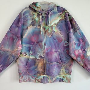 L Oversized Zip-up Hoodie, Strawberry Skies