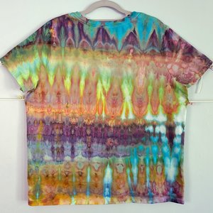 XL Pima V-Neck, Watercolor Falls