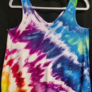 S Petite Luxe Tank, Rainbow Twist