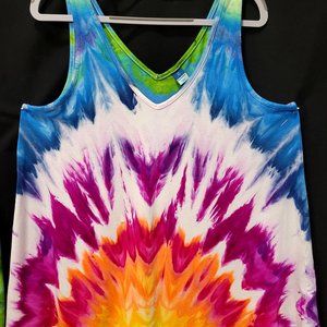 XL Tall Luxe Tank, Rainbow Twist