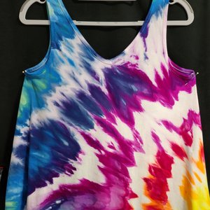 S Petite Luxe Tank, Rainbow Twist