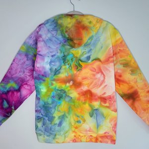 M/L Hoodie, Rainbow Watercolor