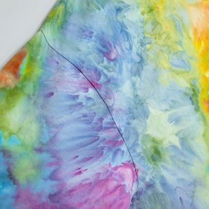 4X T-shirt, Rainbow Watercolor
