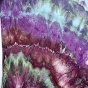 XL V-Neck Rayon Long Sleeve, Purple Flame