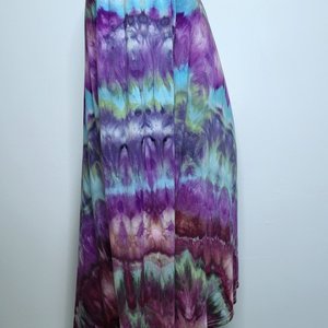 XL V-Neck Rayon Long Sleeve, Purple Flame