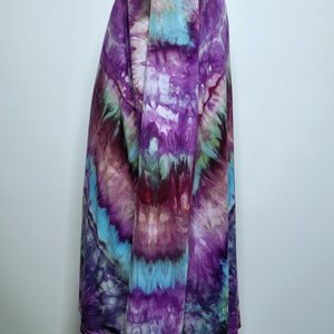 XL V-Neck Rayon Long Sleeve, Purple Flame