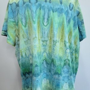 XXL Tall V-neck T-shirt, Sea Ripple